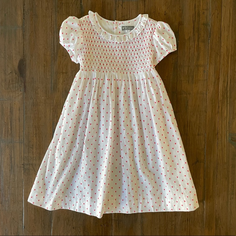 Petit Confection size 5 red clip dot dress